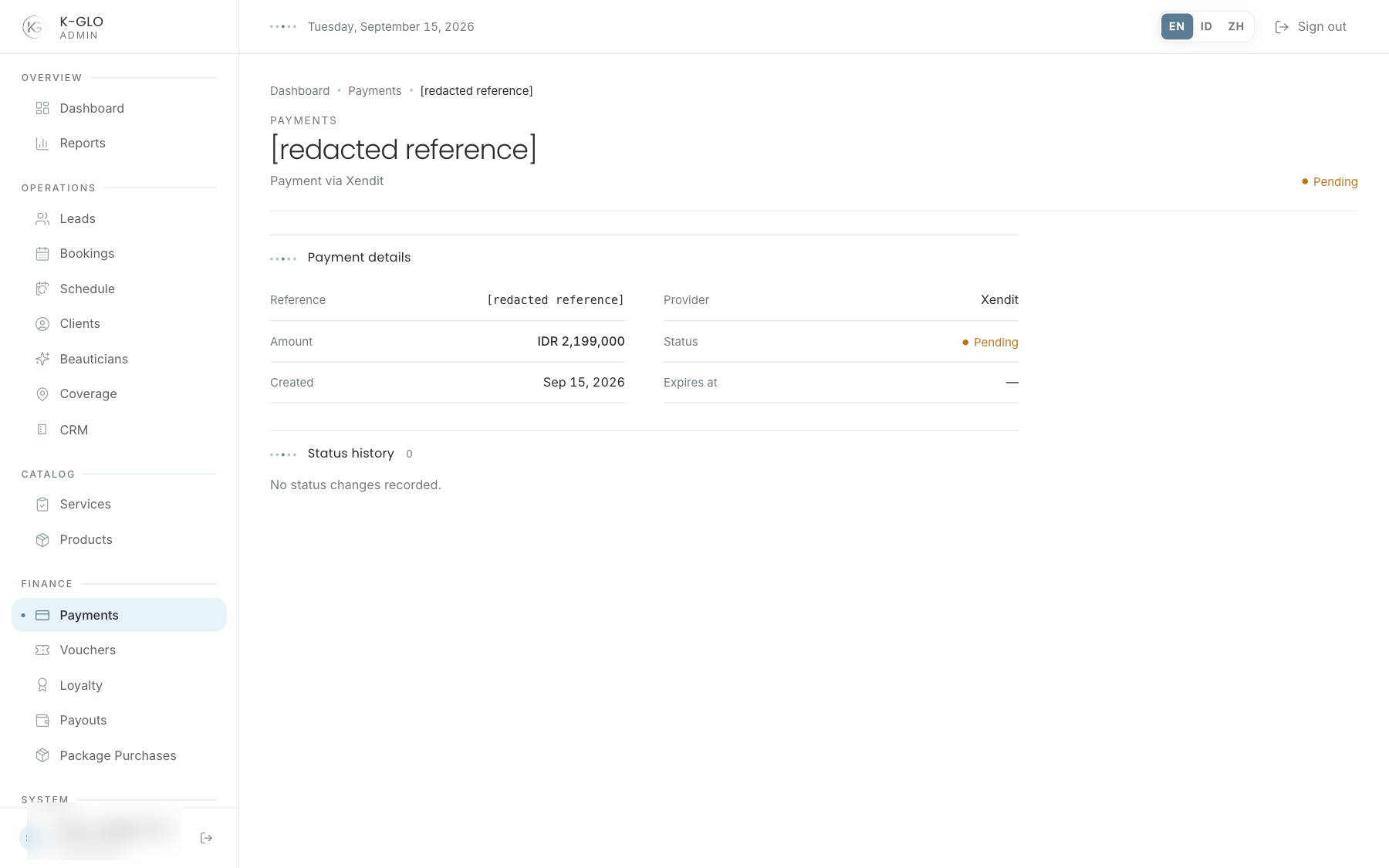 Payment inspector and refund