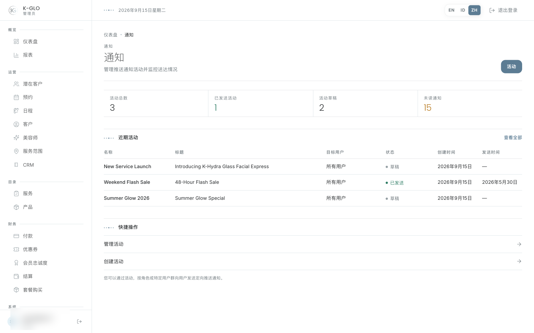 通知概览